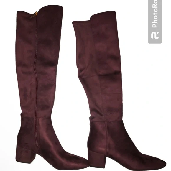NEW Michael Kors Braden High Heel Boot Merlot - Picture 4 of 7